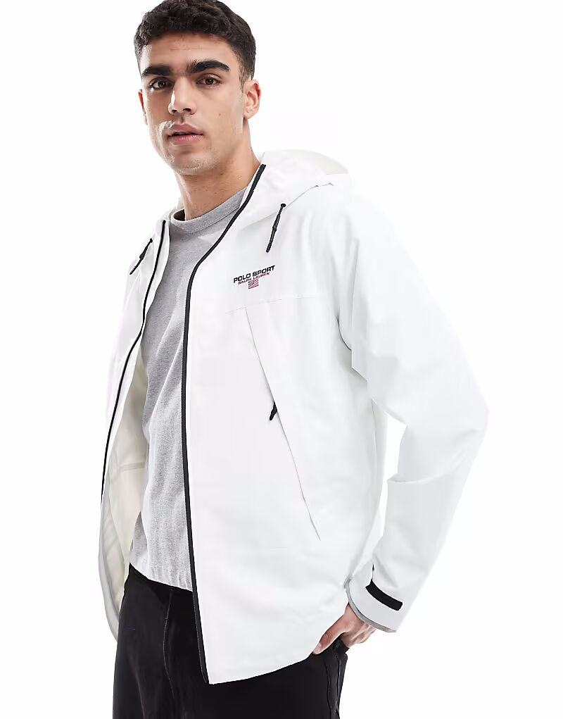 

Утепленная ветровка с капюшоном Polo Ralph Lauren Sport capsule Eastview белого цвета