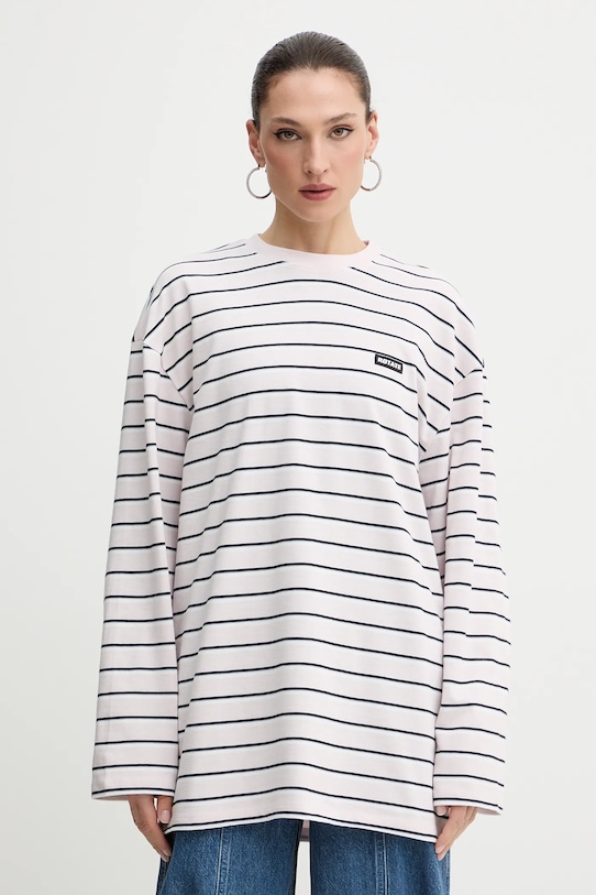 

Хлопковый лонгслив Rotate, фиолетовый