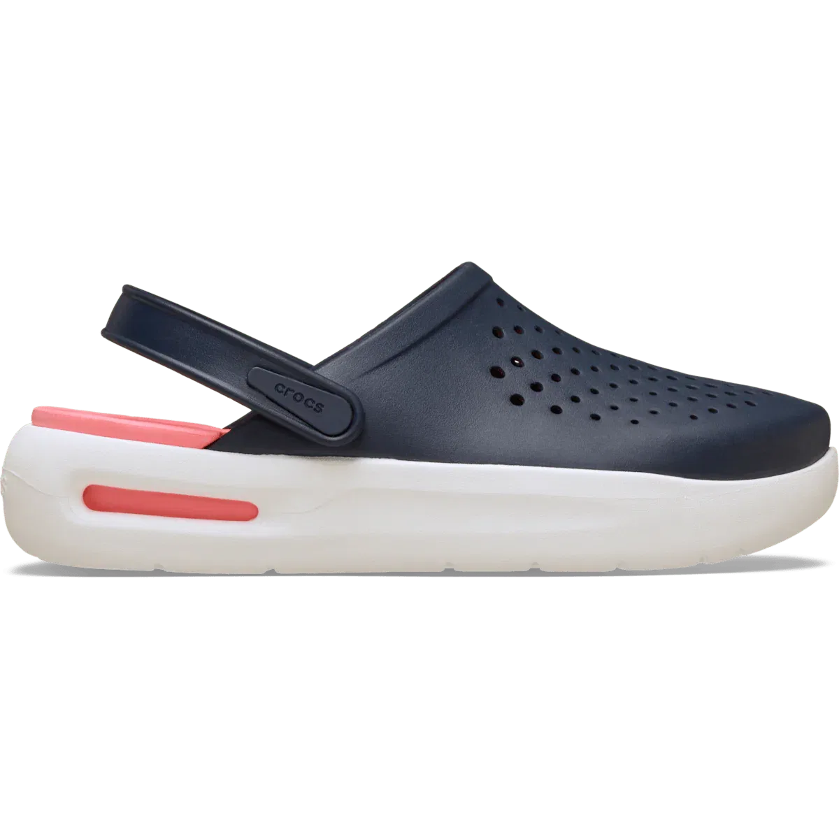 InMotion LiteRide Clog Crocs, Navy/Guava
