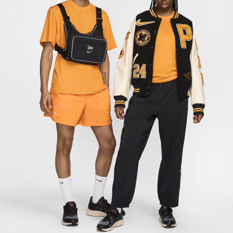 Футболка ко-бренда Patta, унисекс, оранжевая Nike, оранжевый — фото 3