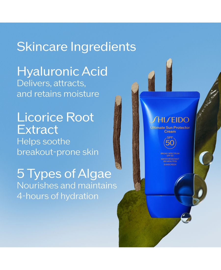 Солнцезащитный крем Ultimate Sun Protector Cream SPF 50 Shiseido, — фото 4