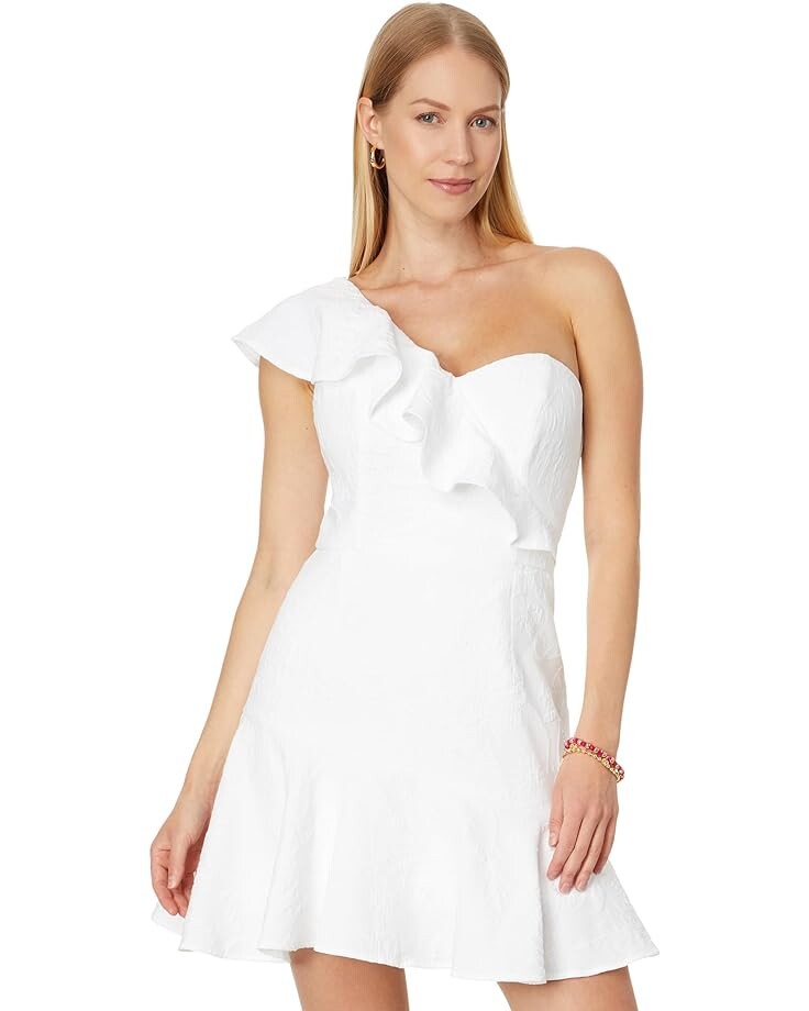 

Платье Lilly Pulitzer Arlana One Shoulder Romper, белый