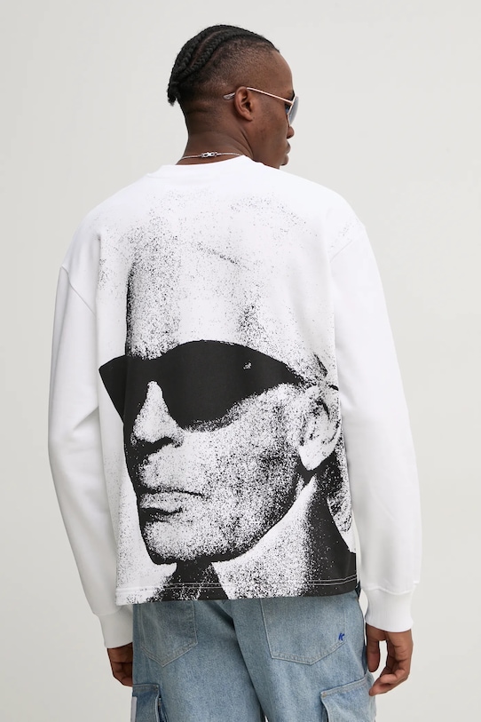 

Хлопковая толстовка Karl Lagerfeld Jeans, белый