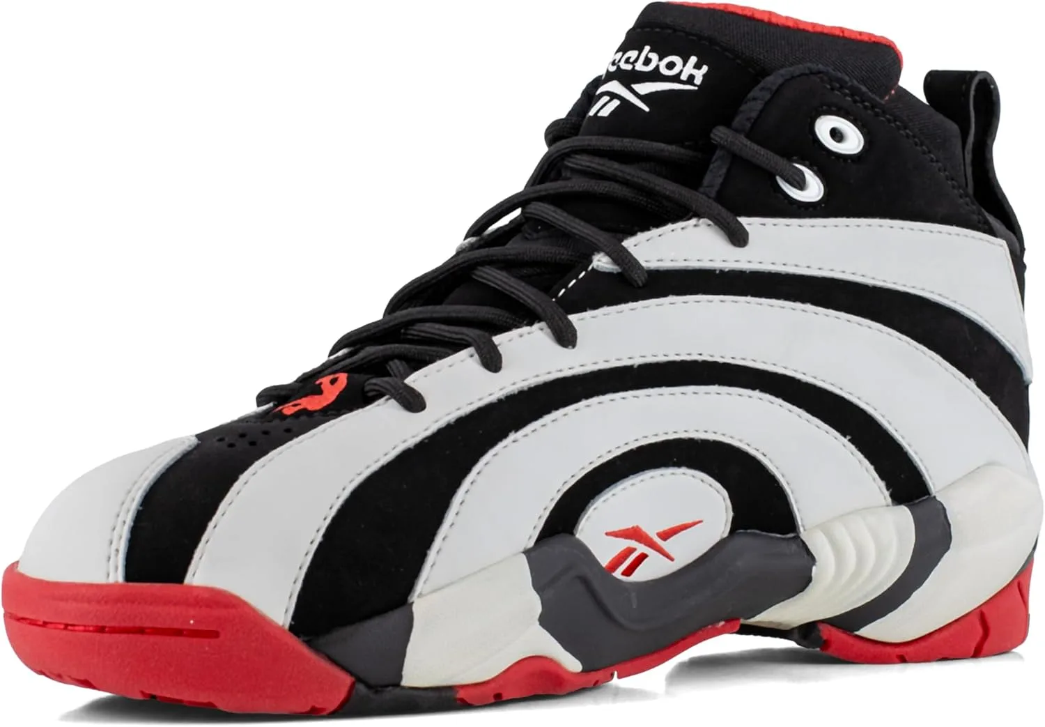 Мужские кроссовки Reebok Shaqnosis Work, белый/черный/красный — фото 4