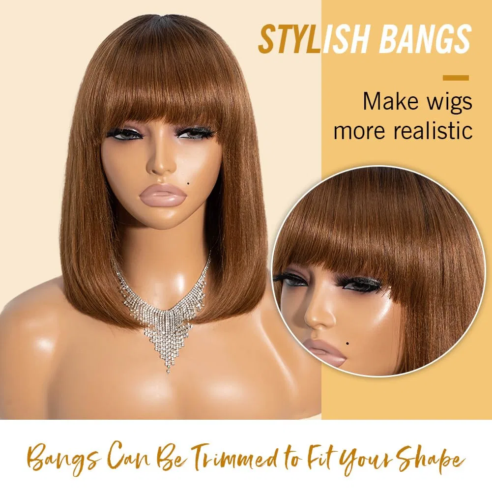 Женский парик «Short Bob» из натуральных бразильских волос от Joedir Hair Joedir, Tt1B/30 — фото 3