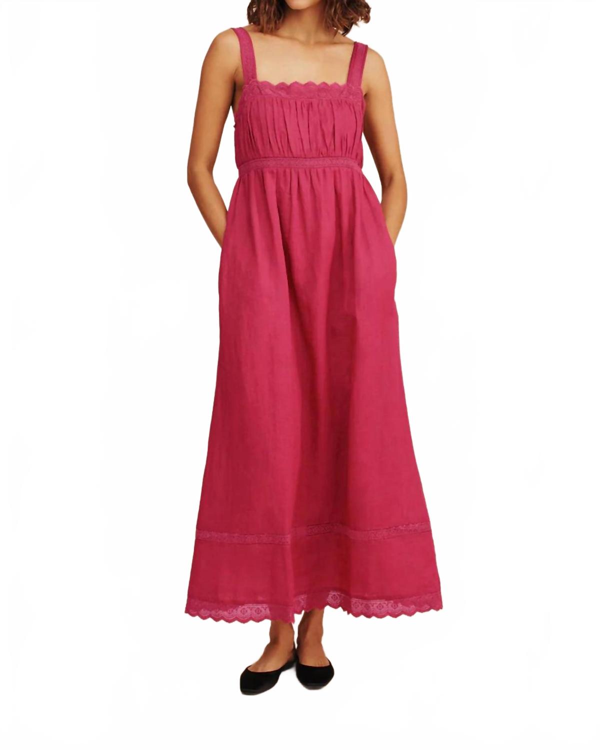 

Платье-трапеция Grace в цвете драконий фрукт POSSE, Dragon Fruit