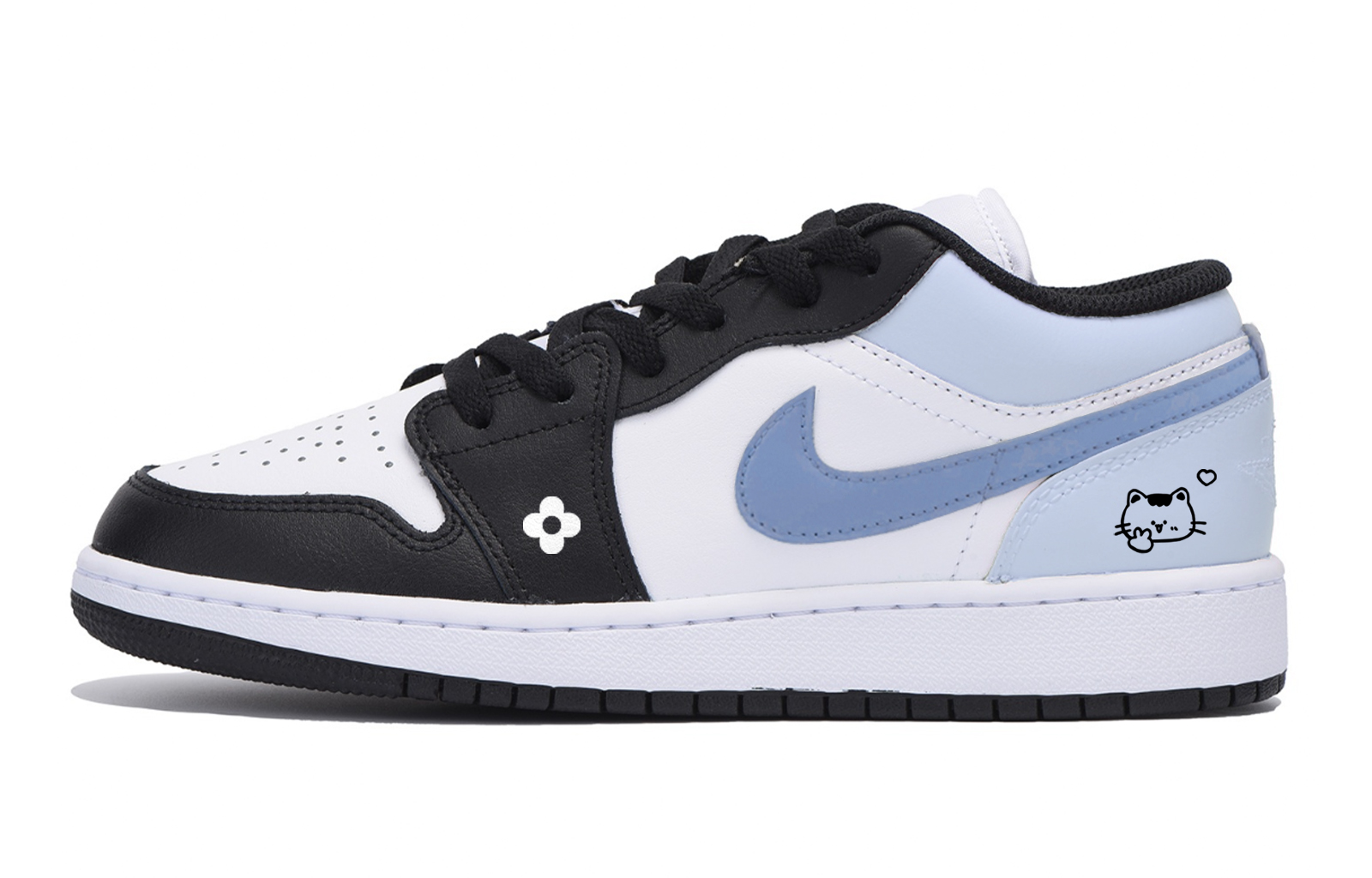 

Jordan Баскетбольные кроссовки Air 1 Encounter Sea Salt Slip Low Top Vintage, мужские, белые, синие