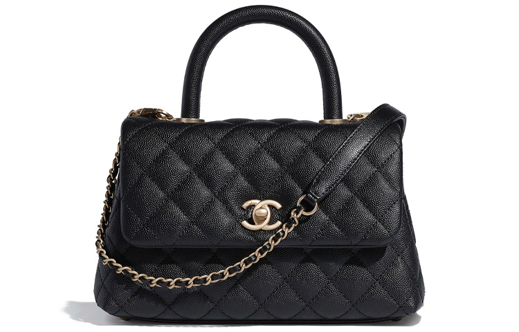 

Маленькая кокосовая сумочка черная A92990 CHANEL