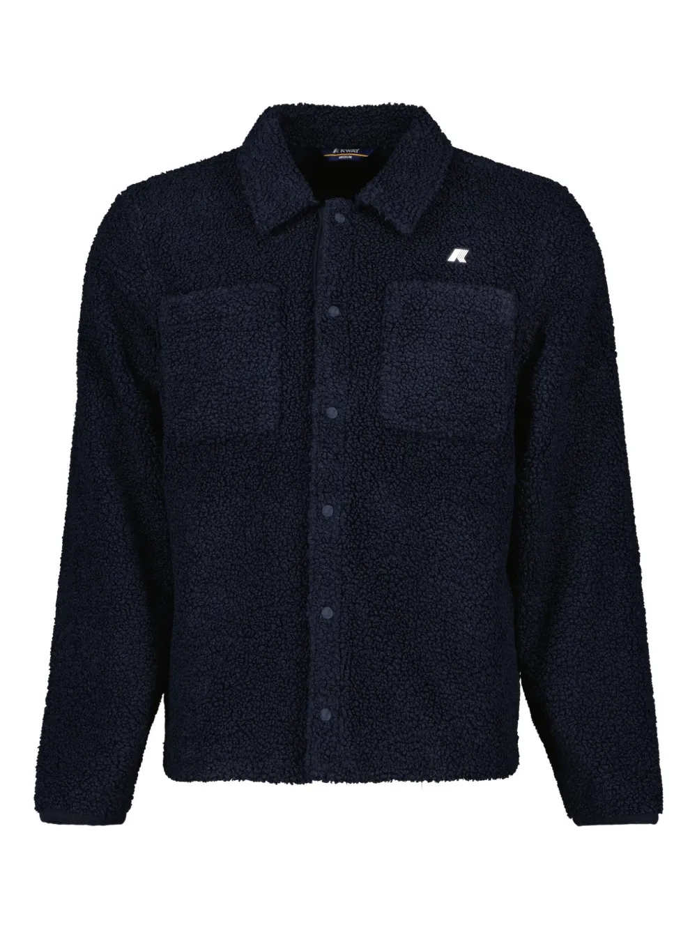 

Рубашка-куртка из шерпы на пуговицах K-Way, синий