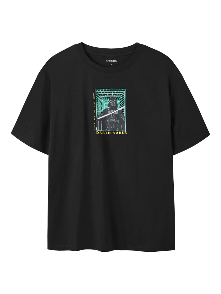 

TWO SOON Черная футболка, Черный, TWO SOON Черная футболка