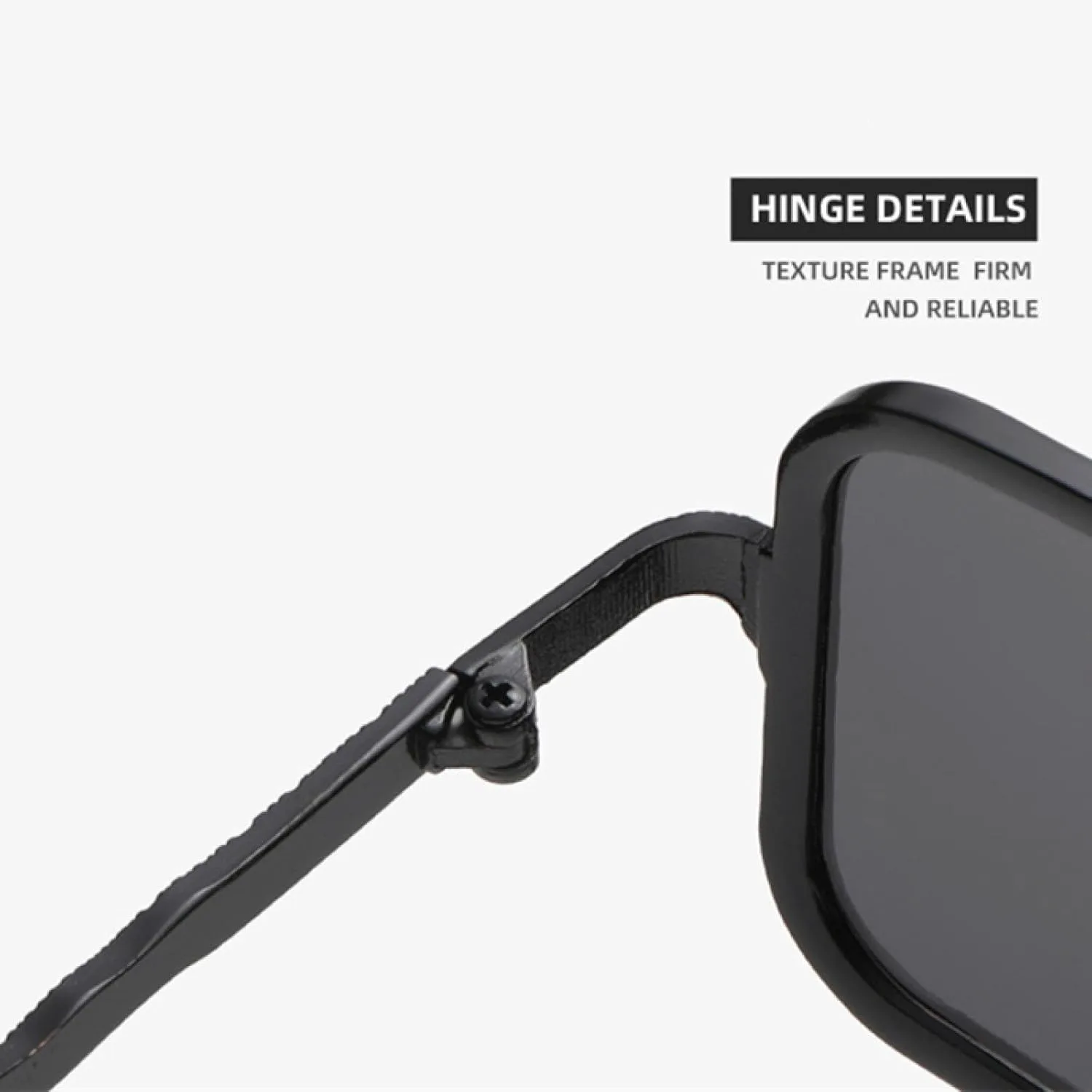 

Мужские солнцезащитные очки в стиле панк-метал, модные, с прозрачными линзами, защита от УФ-излучения UV400, женские солнцезащитные очки в тренде TVTBBVV, Golden Tea