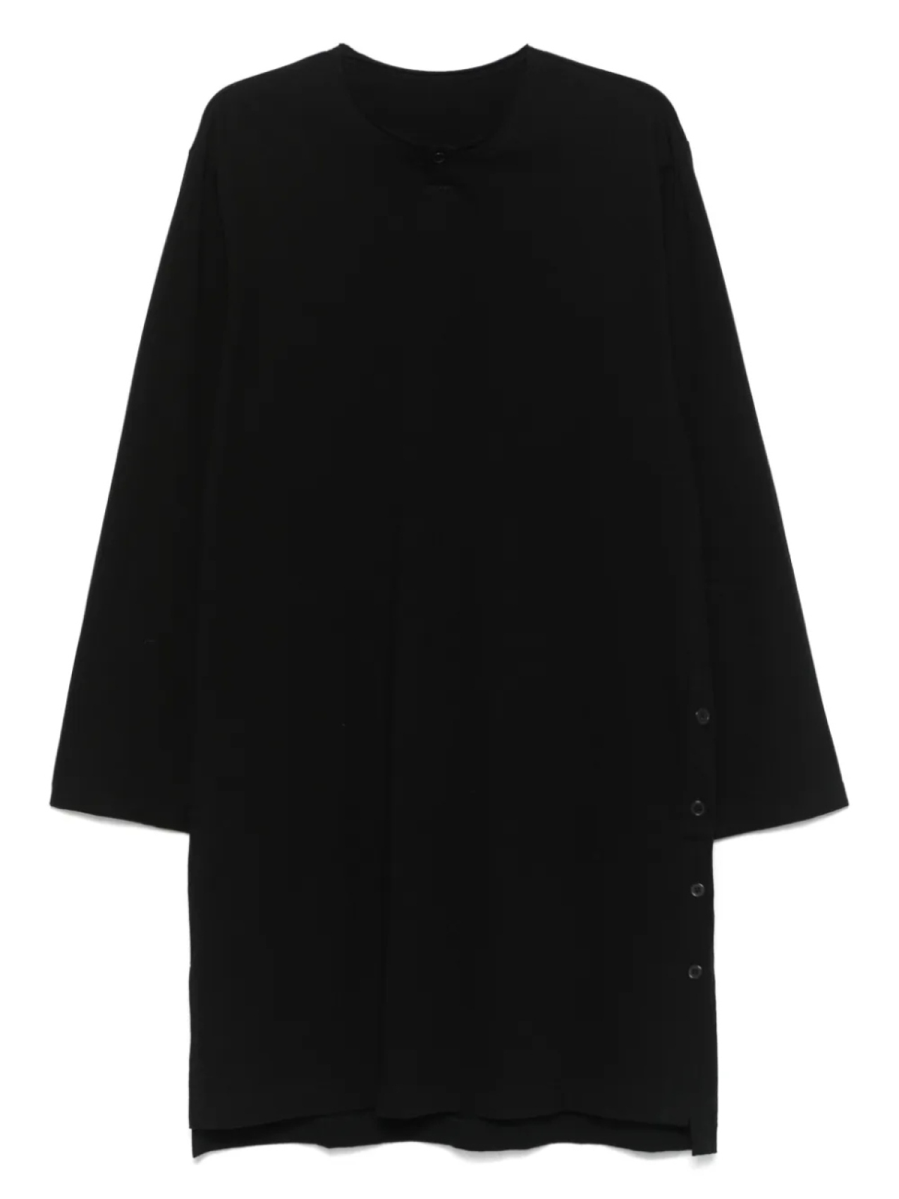 

Футболка с одной пуговицей Yohji Yamamoto, черный