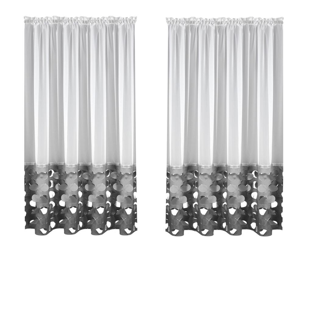 

Штора готовая HAGA 400x160 Voile Grey Sonstige, серый