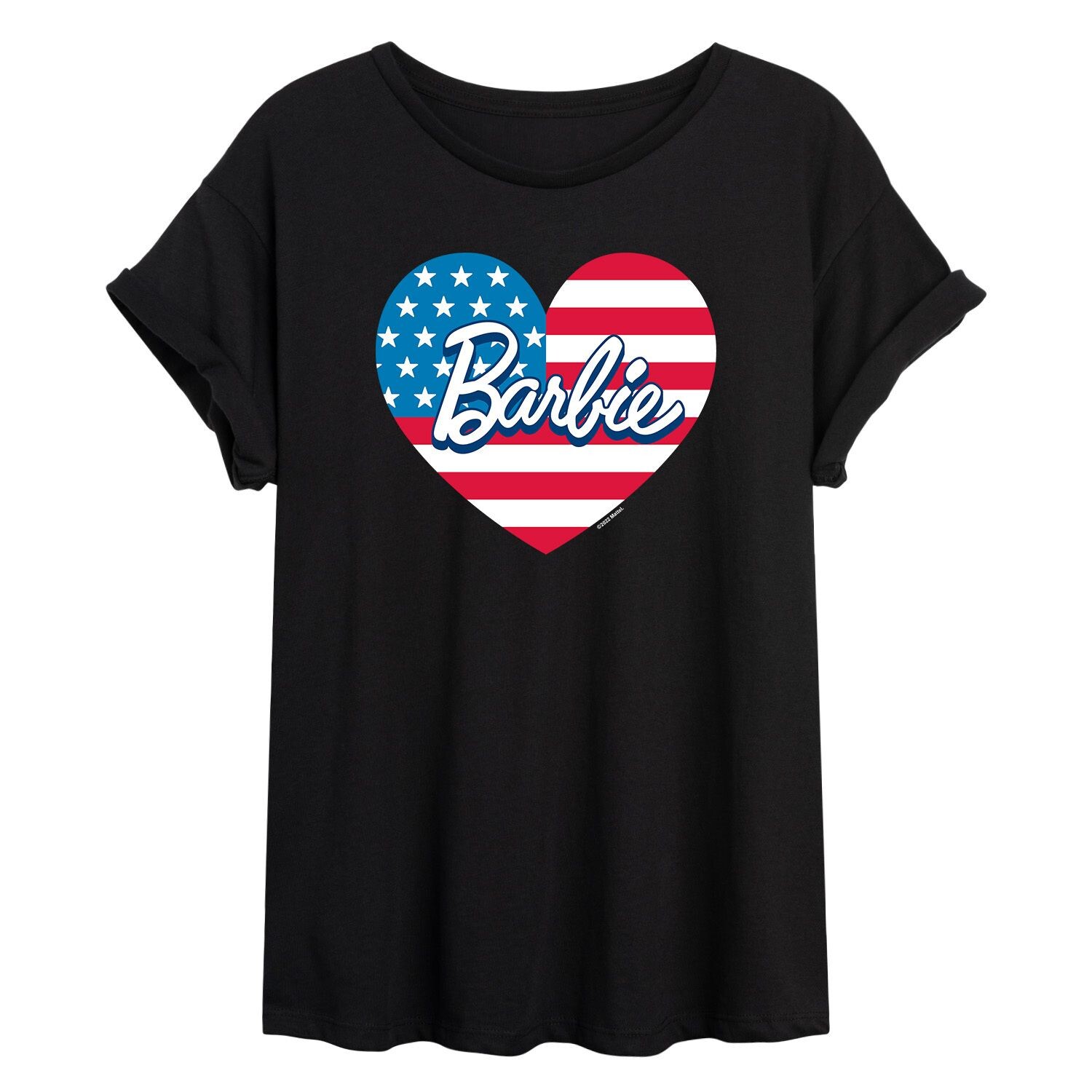 

Большая футболка Barbie USA Heart для юниоров Licensed Character