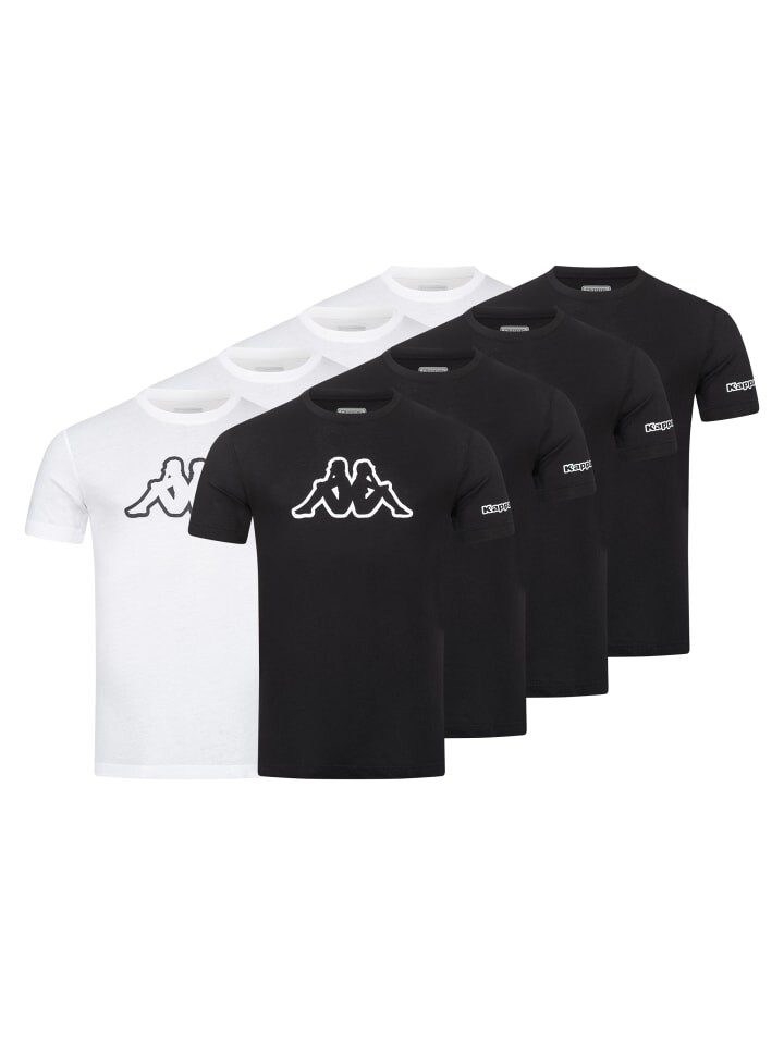 

Футболка Kappa, цвет 4xweiß/4xschwarz