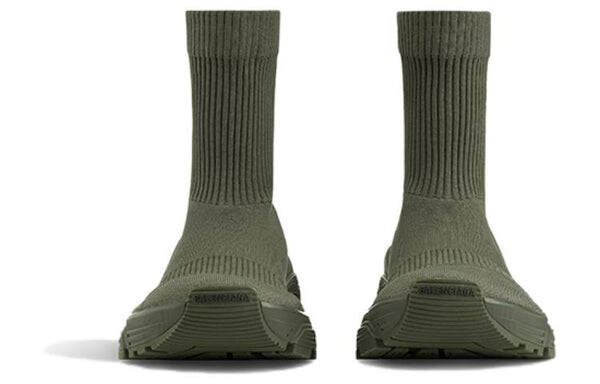 Кроссовки speed 3.0 sneakers 'olive green' Balenciaga, зеленый — фото 3