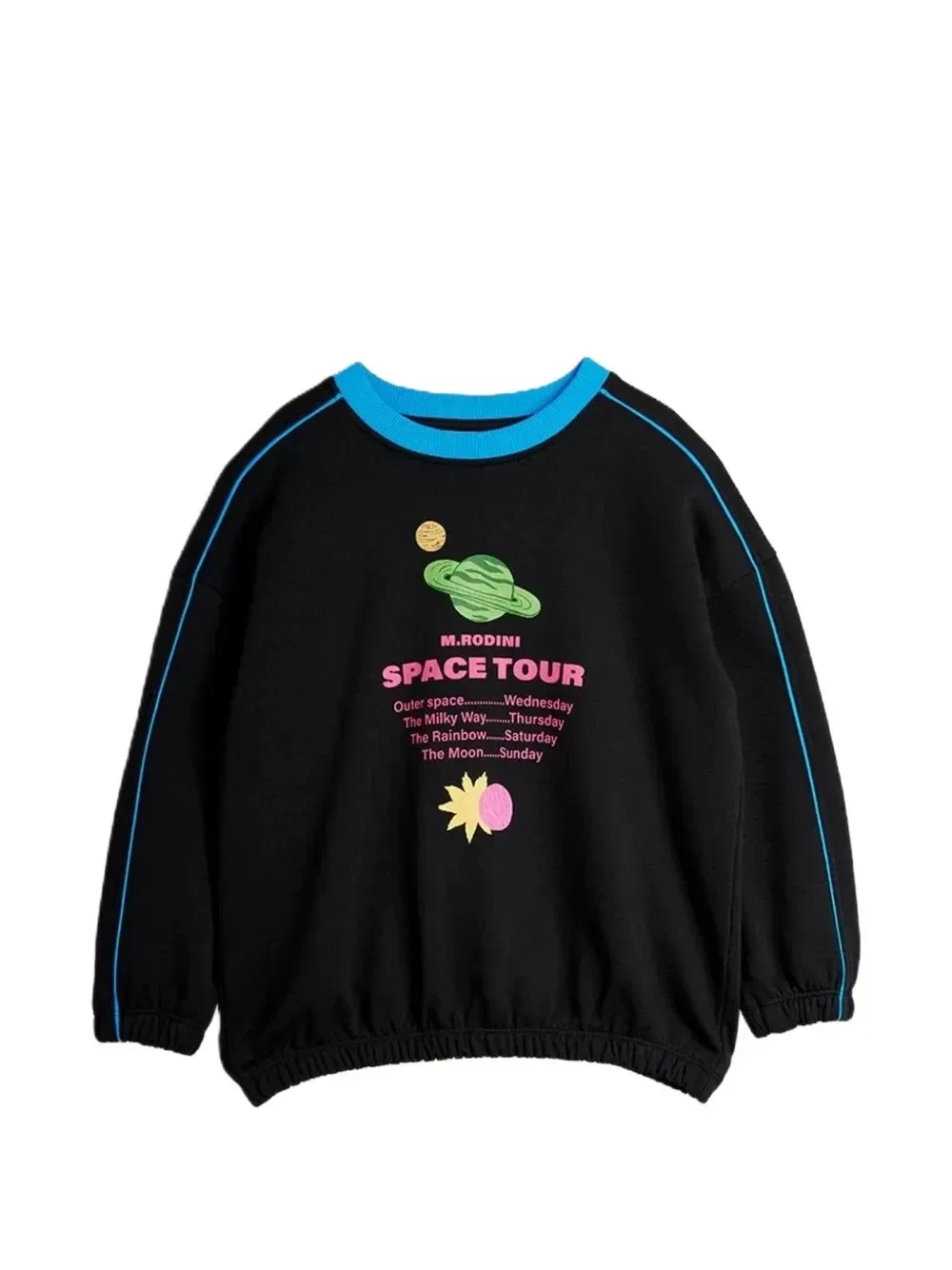 Свитшот 'Space Tour' Mini Rodini, черный