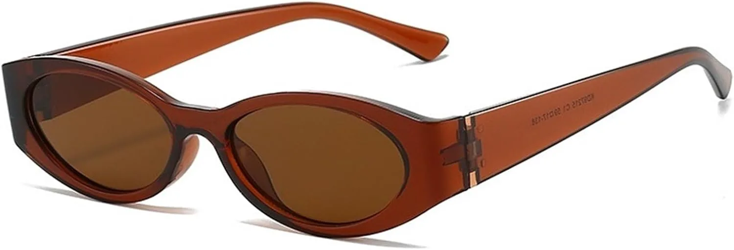 

Мужские солнцезащитные очки в маленькой оправе для вечеринок, прогулок на свежем воздухе, а также женские солнцезащитные очки для поездок на работу Generic, Orange