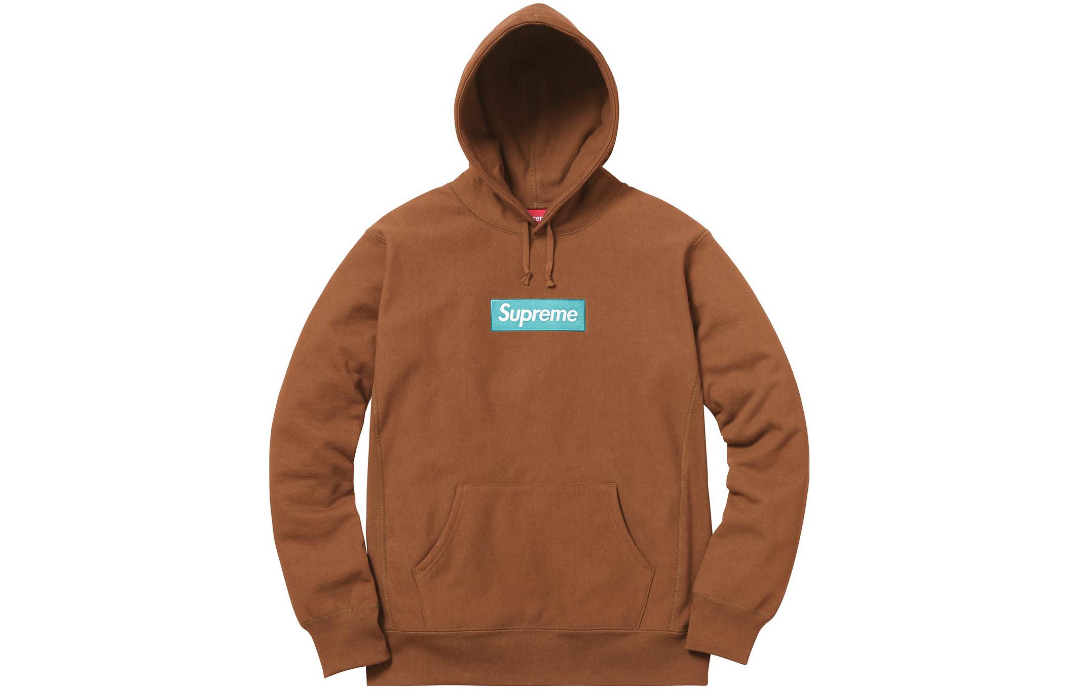 

Толстовка Supreme Box Logo, коричневый