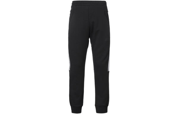 Спортивные штаны adidas Casual Sports Bundle Feet Lacing Stripe Knit Long Pants Black, черный — фото 2