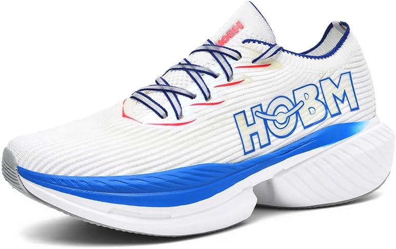 

Мужские кроссовки MissLetty для бега и ходьбы, модные носочные кроссовки, удобные и дышащие, белый/синий