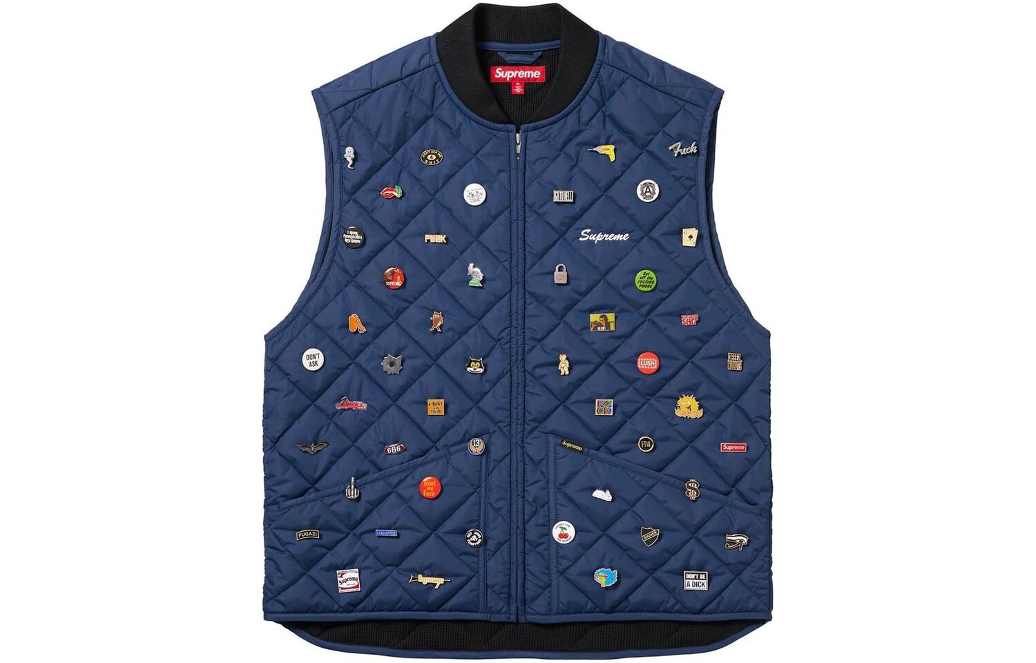 Высший жилет унисекс Supreme, цвет Black