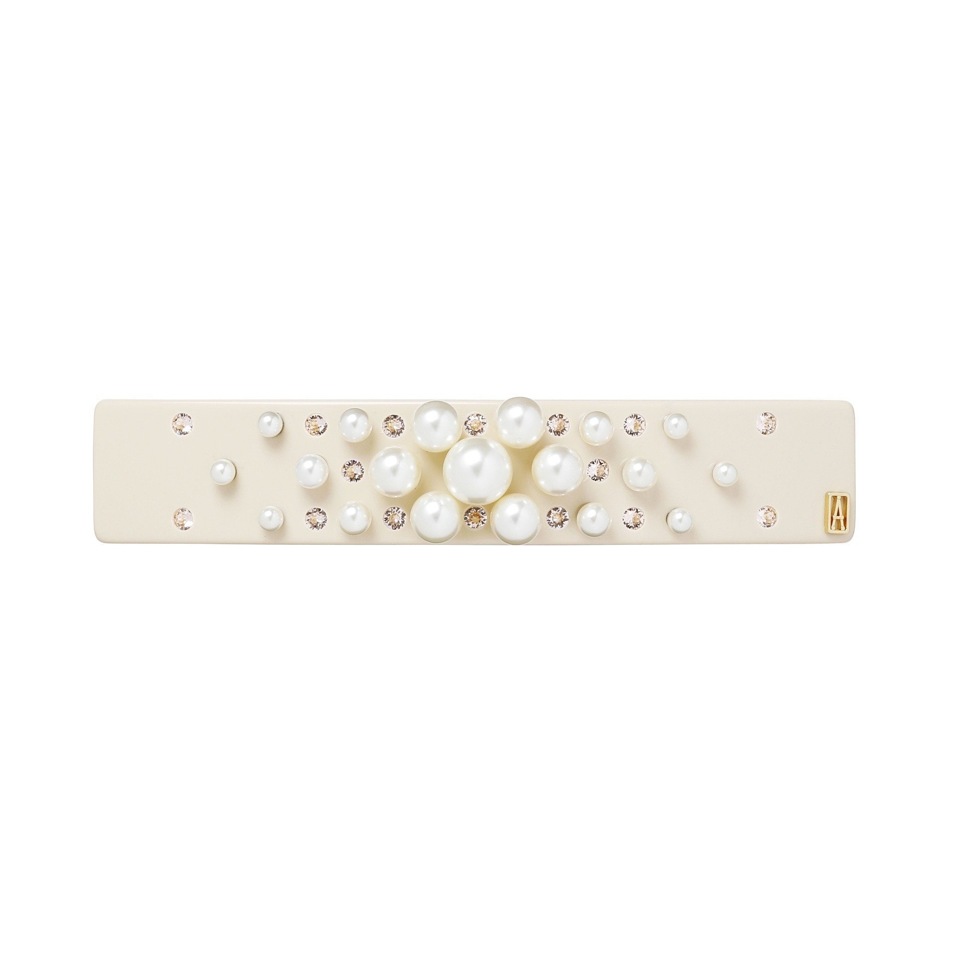 Заколка (8 см) Alexandre De Paris, Beige (S)