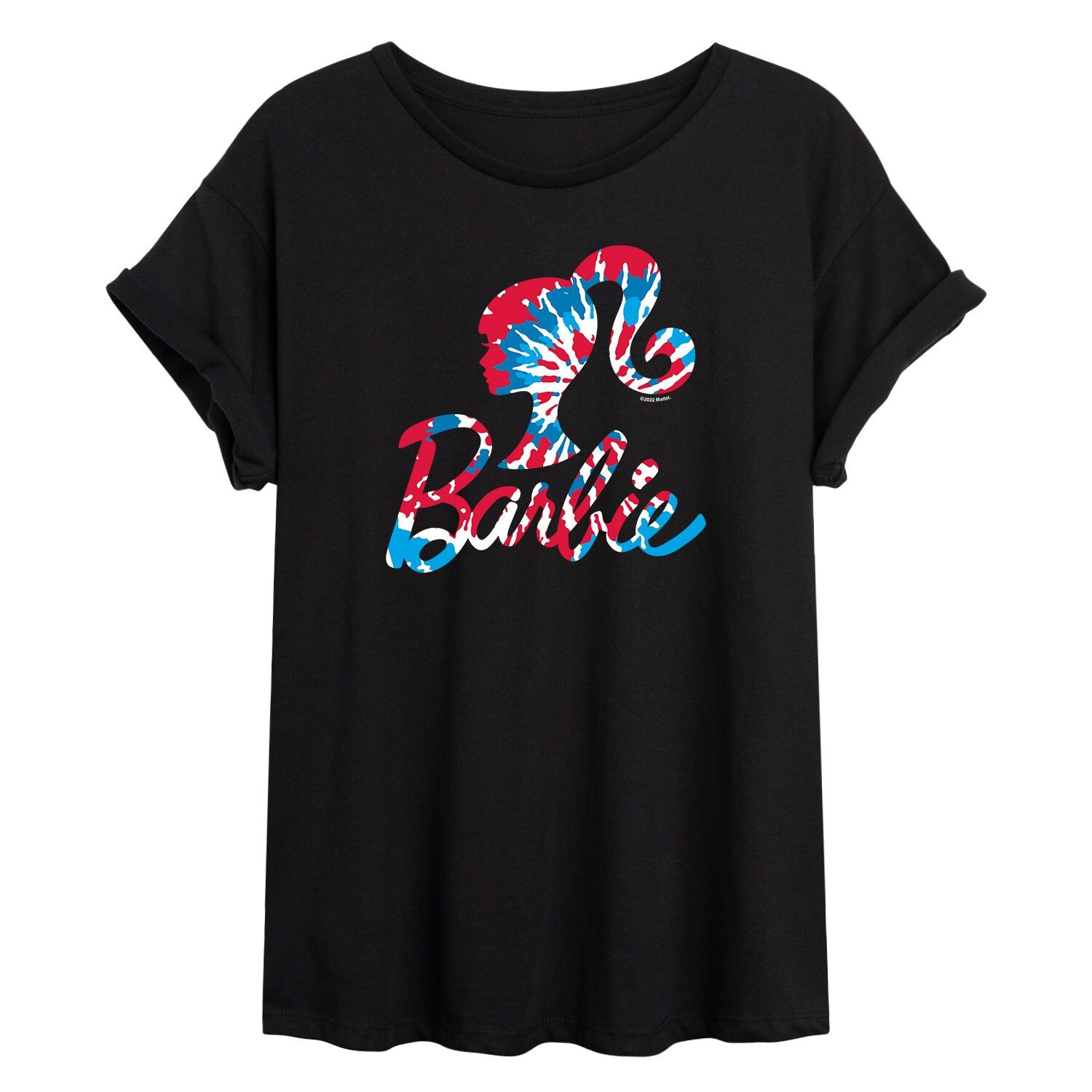 

Большая футболка с логотипом Barbie Tie Dye для юниоров Licensed Character