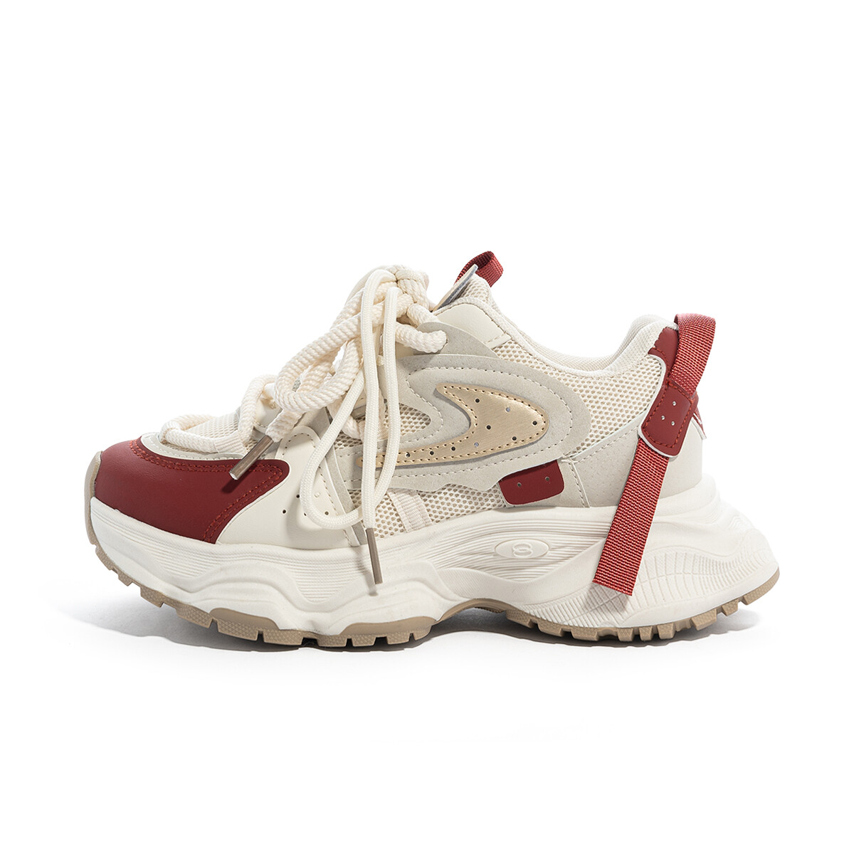 

Кроссовки Humanism 1986 Chunky Sneakers Women's Low-top, белый/черный