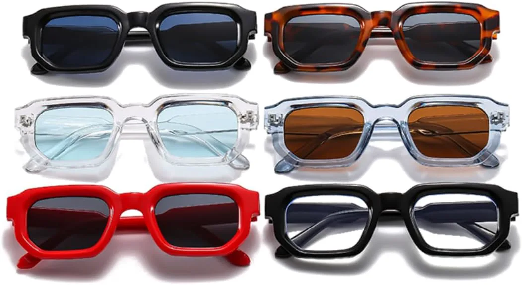 

Солнцезащитные очки для мужчин и женщин - защита UV400 - синий, панк, маленькая оправа, для занятий спортом на открытом воздухе и вождения DSVIGF, Leopard Dark Green