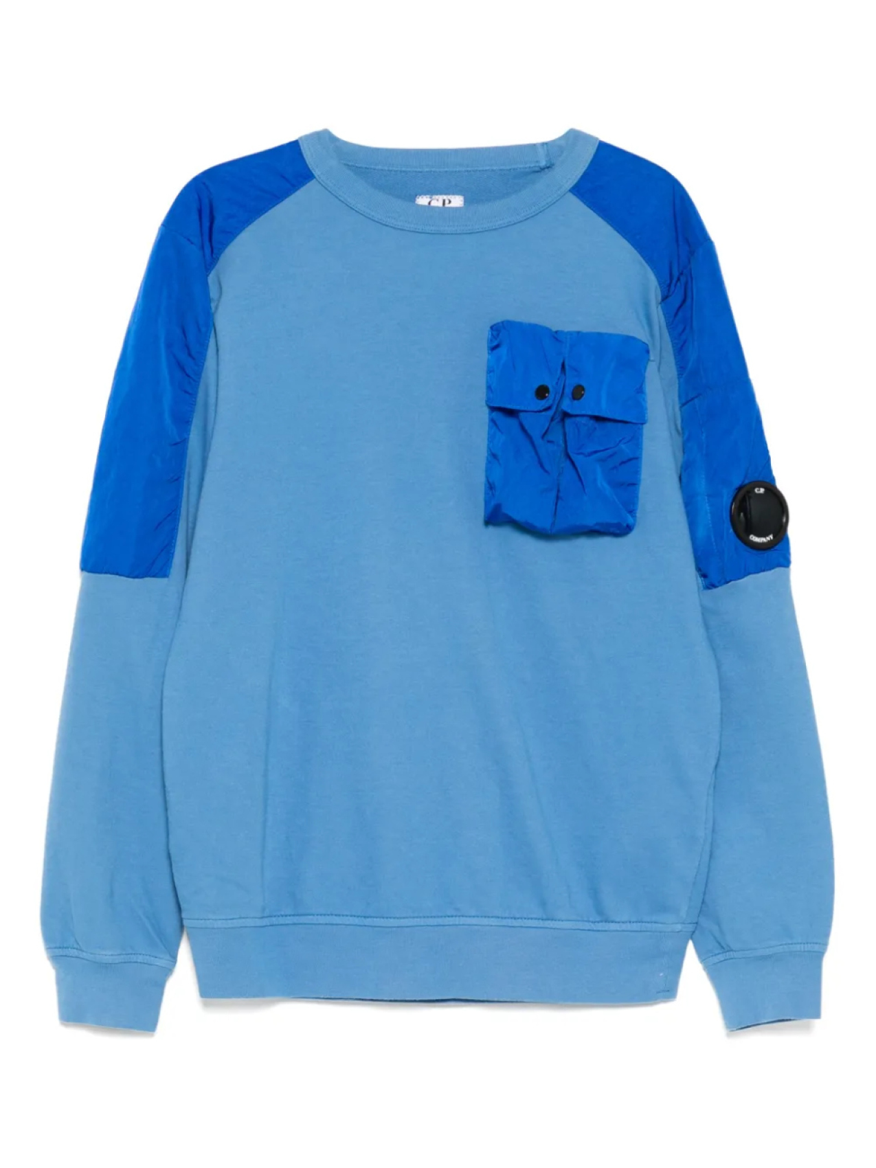 

C.P. Company Kids толстовка с вышитым логотипом, синий
