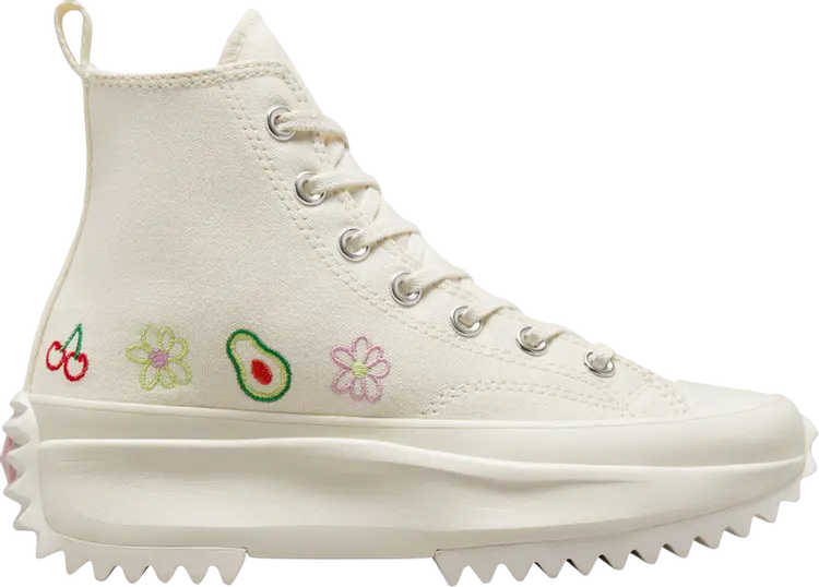 

Кроссовки Run Star Hike Platform High 'Embroidered Fruits & Florals', кремовый, Бежевый, Кроссовки Run Star Hike Platform High 'Embroidered Fruits & Florals', кремовый