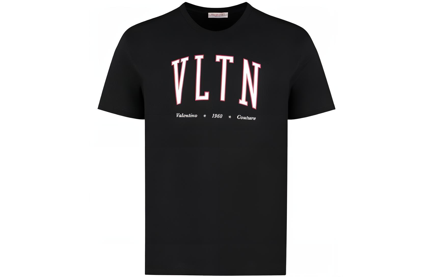

Футболка с принтом логотипа VLTN Valentino, черная