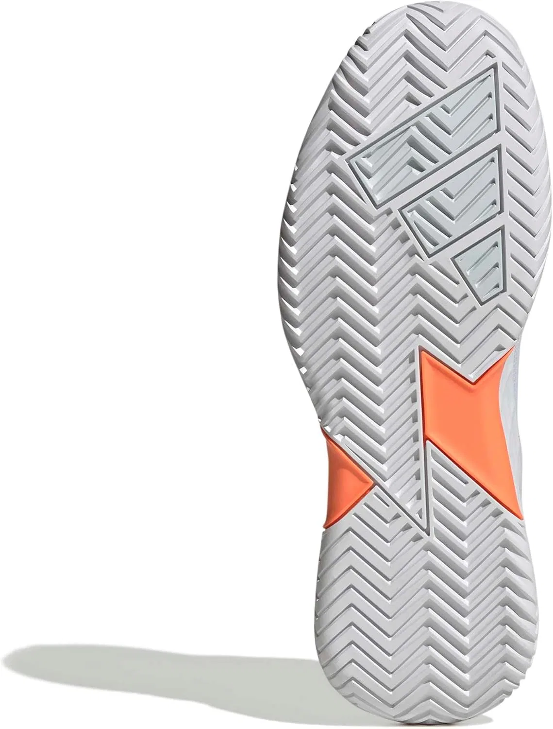 Кроссовки теннисные Adidas Defiant Speed 2, White/Halo Blue/Beam Orange — фото 4