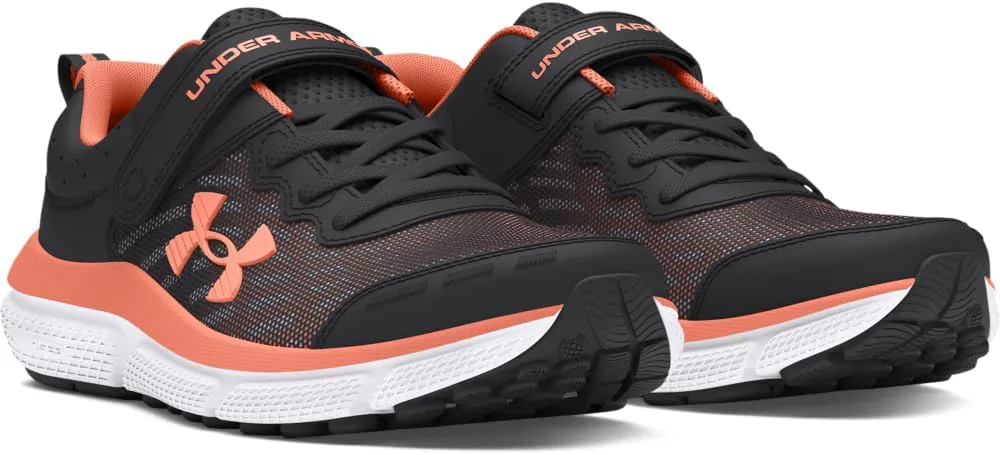 Детские кроссовки Under Armour Assert 10 с альтернативной застежкой, белый/оранжевый — фото 2