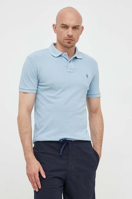 

Хлопковое поло Polo Ralph Lauren, синий