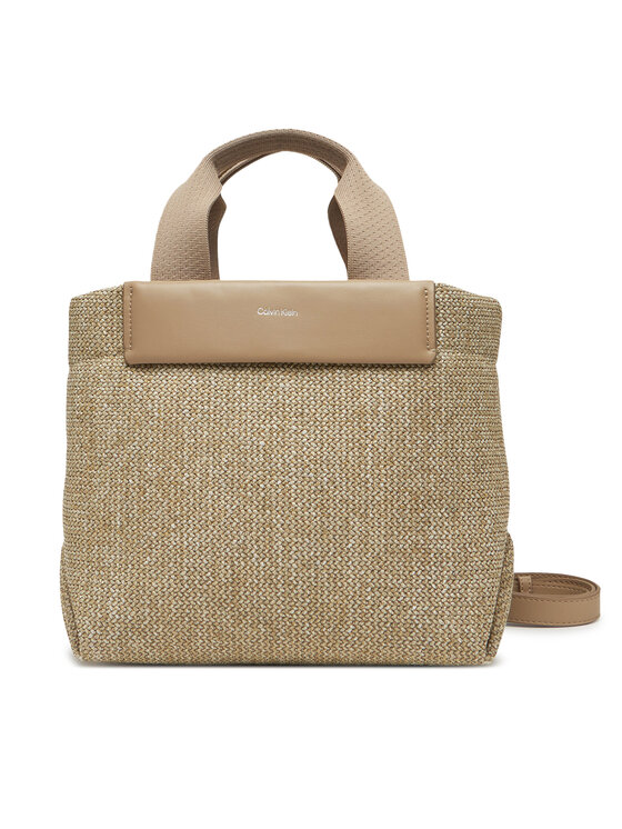 

Сумочка Ck Raffia Small Tote Crossbody K60K613026 Calvin Klein, коричневый