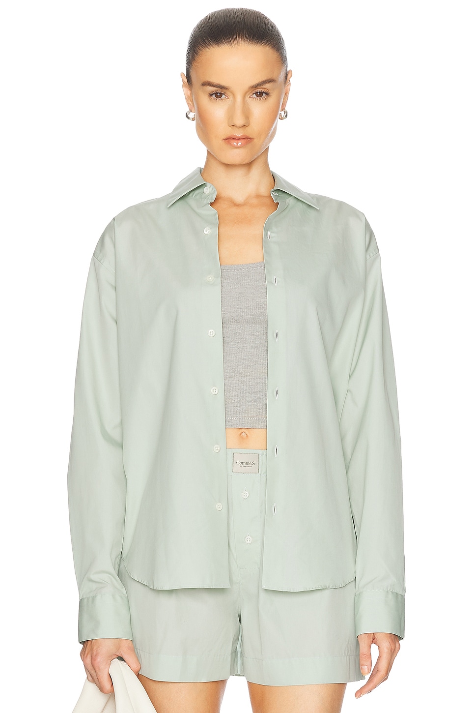 

Классическая рубашка Comme Si, цвет Sage