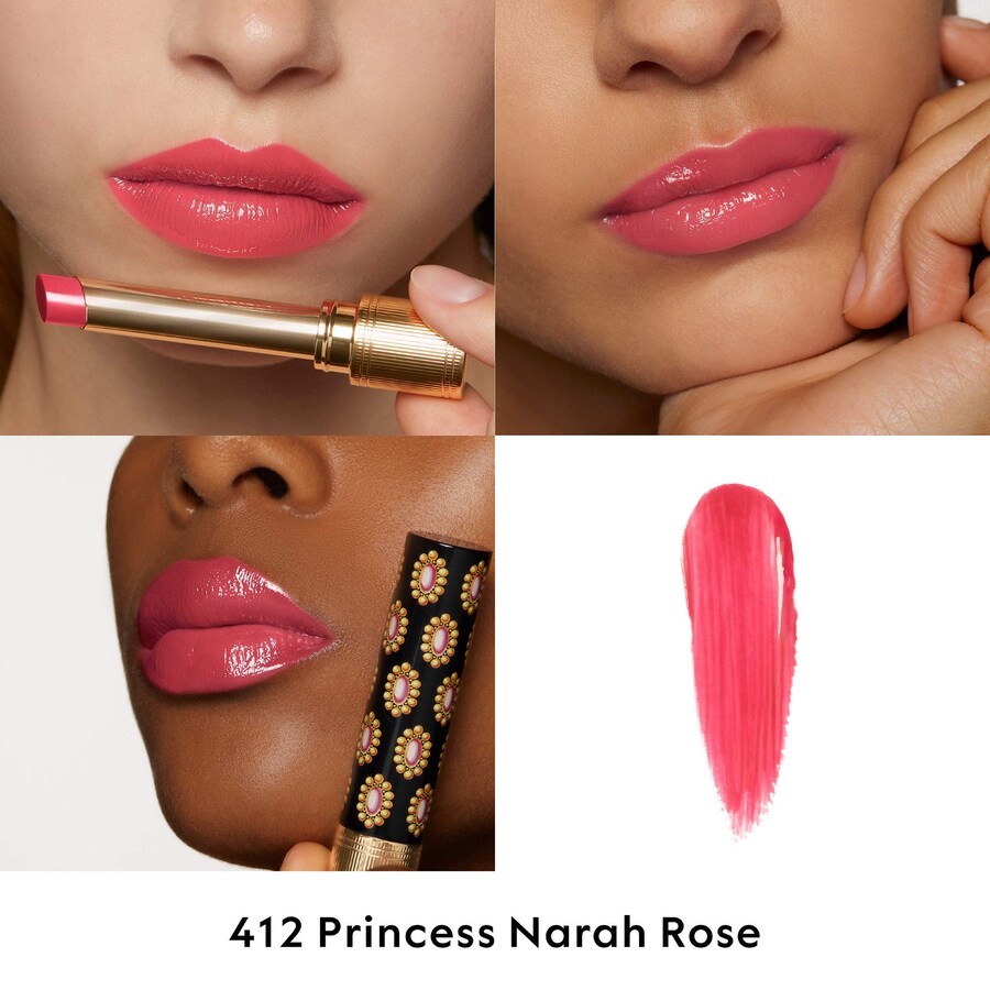 Помада Glow & Care с эффектом сияния Gucci, 0.06 oz/1.8 mL, 412 Princess Naram Rose — фото 2