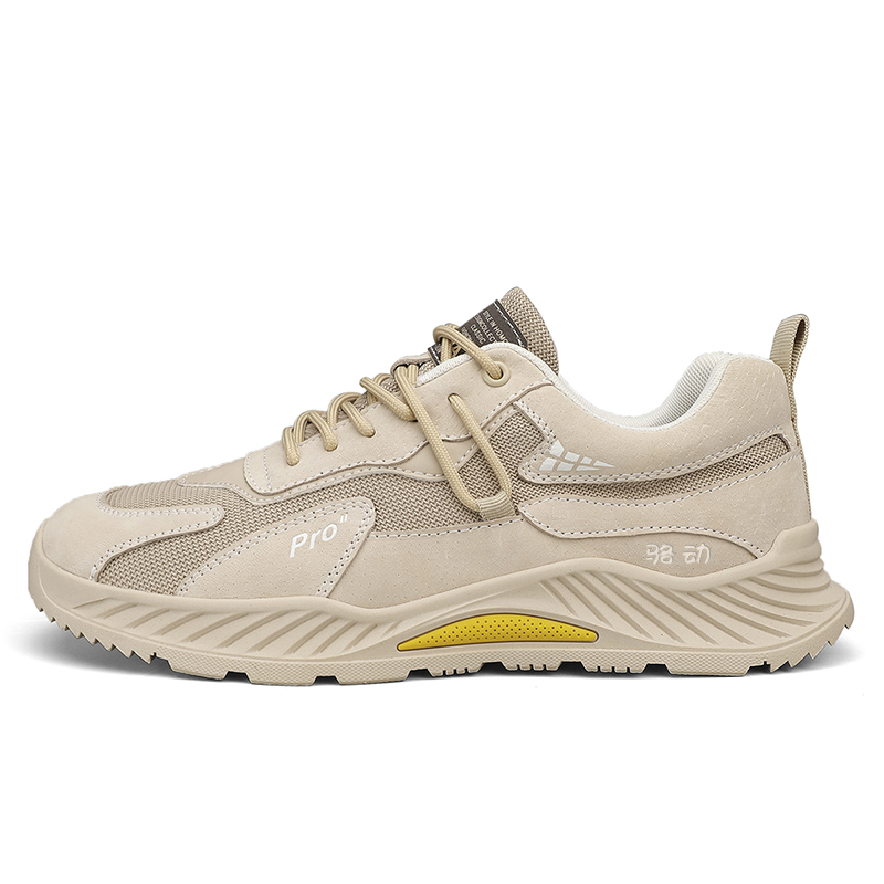 

Locke Мужские дышащие низкие повседневные туфли с амортизацией - песочные, цвет Sand