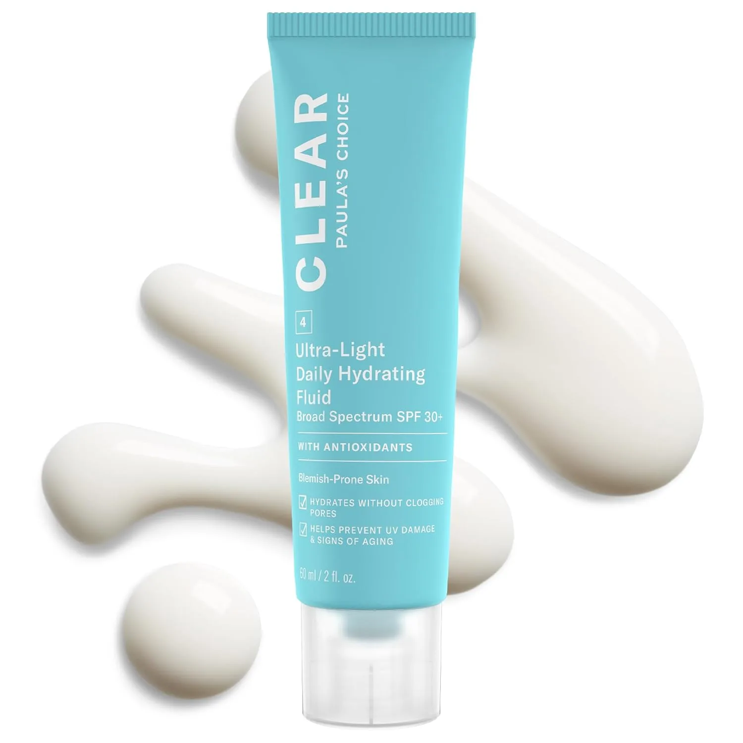 Paula's Choice CLEAR Ultra-Light увлажняющий безмасляный солнцезащитный крем для лица, SPF 30, с зеленым чаем и ромашкой, для сужения пор и проблемной кожи, защита от UVA/UVB, 60 мл