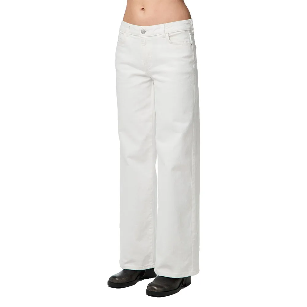 

Джинсы Pieces Selma Od Wide Leg low waist jeans, белый