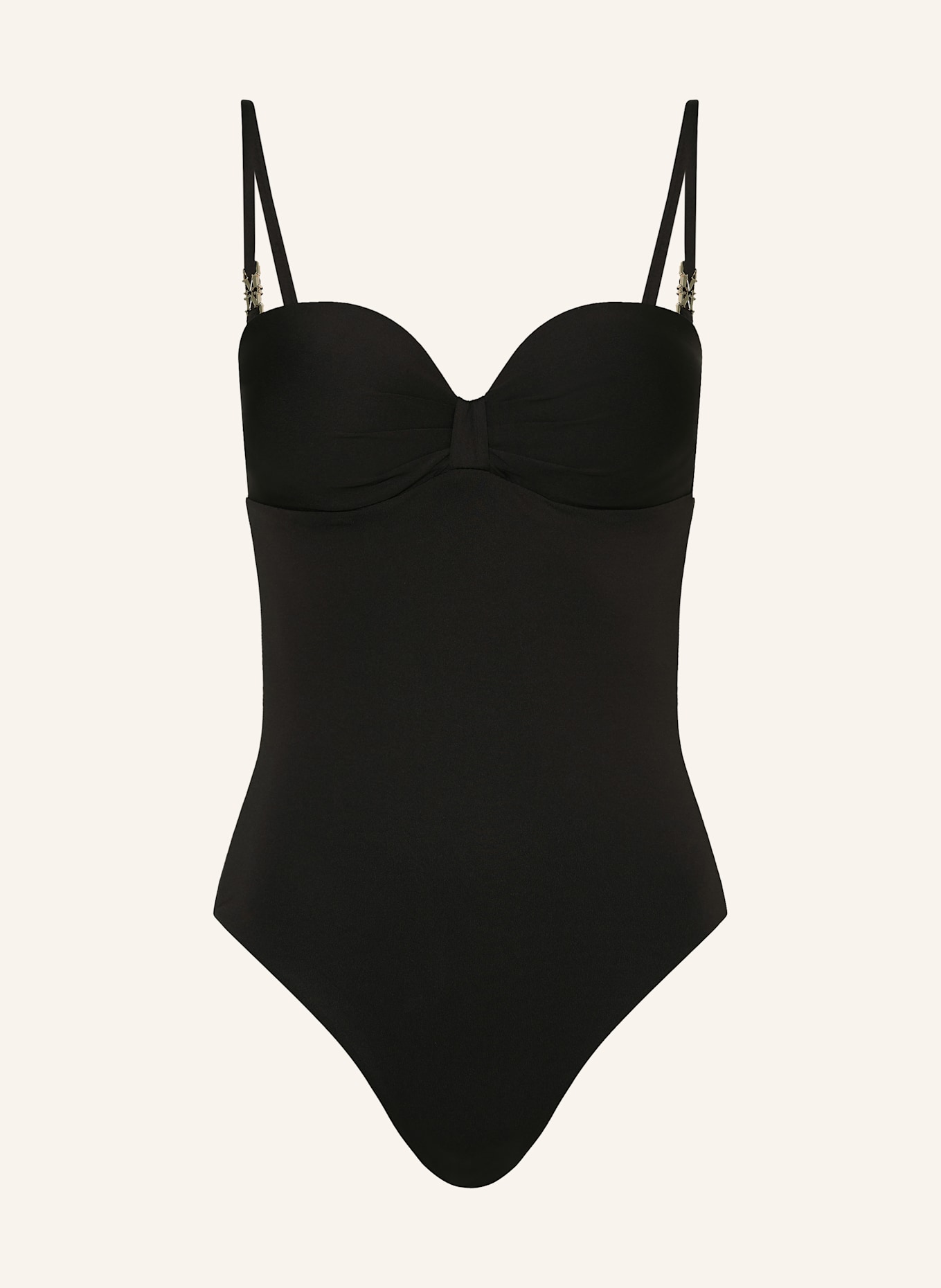 

Купальник бандо Шанталь Max Mara Beachwear, черный