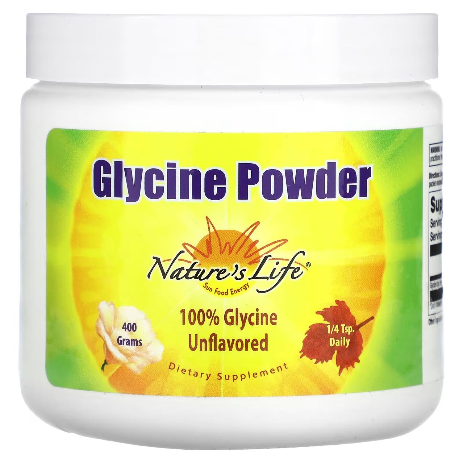 

Глициновый порошок, без вкуса, 400 г Nature'S Life