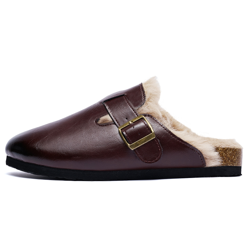 

Запахоустойчивые износостойкие противоскользящие тапочки с закрытым носком унисекс AAA SINCE 1955, темно-коричневый