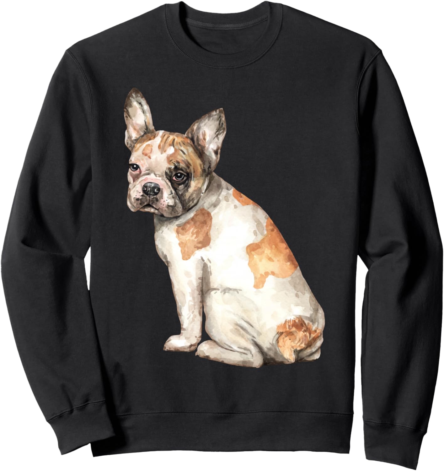 

Толстовка с изображением французского бульдога в акварельном стиле French Bulldog Gifts For Frenchie Lovers And Owners, черный