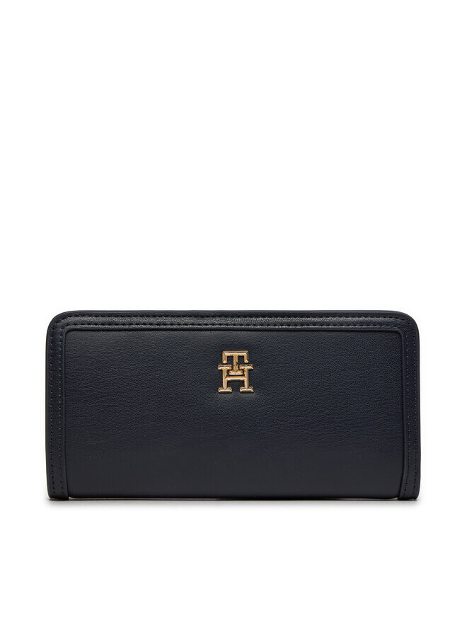 

Кошелек Tommy Hilfiger Th Monotype Large Slim Wallet AW0AW16210, темно-синий