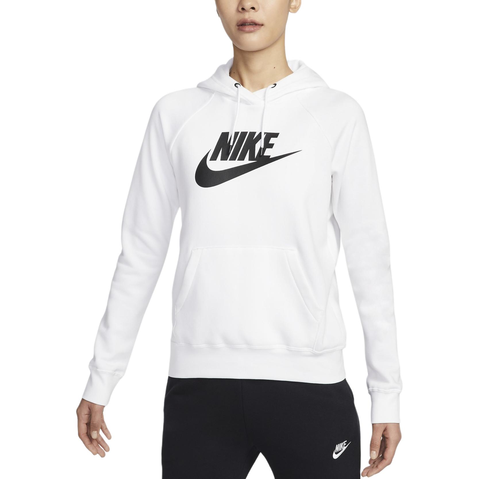 Спортивный свитшот Essentials для женщин Nike, 100 белый/черный — фото 4