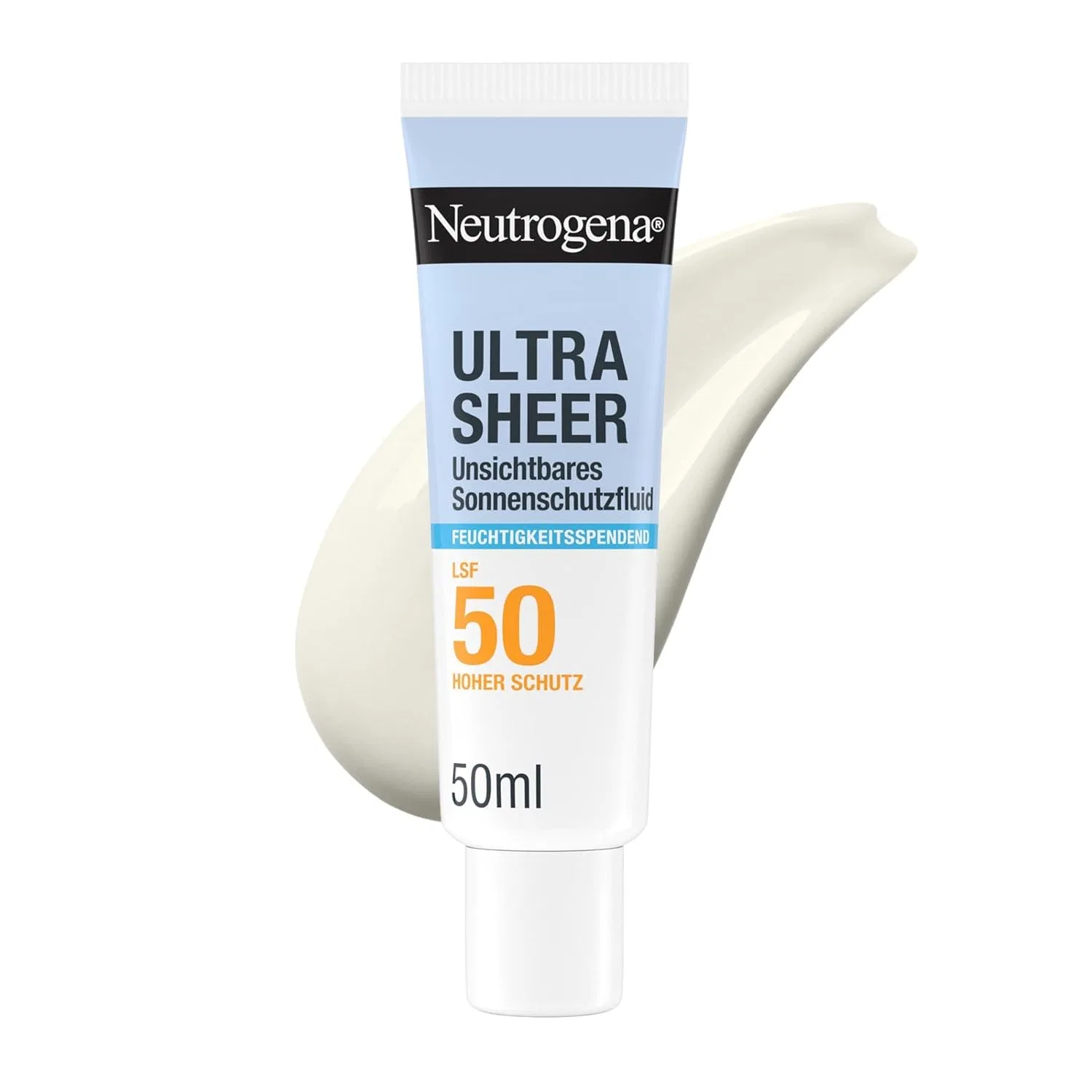 Увлажняющий солнцезащитный флюид «Ultra Sheer Invisible Moisturising Sun Protection Fluid SPF50» от Neutrogena Neutrogena