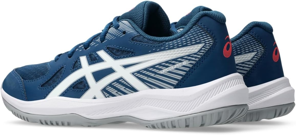 Кроссовки ASICS Unisex-Child Upcourt 6 GS, белый/синий — фото 3